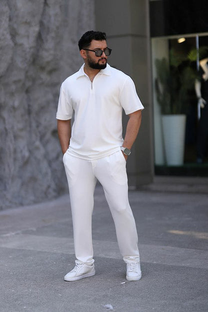 🖤 Ensemble Homme Polo blanc