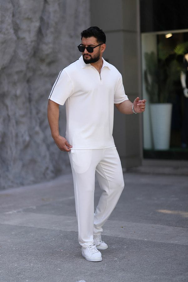 🖤 Ensemble Homme Polo blanc