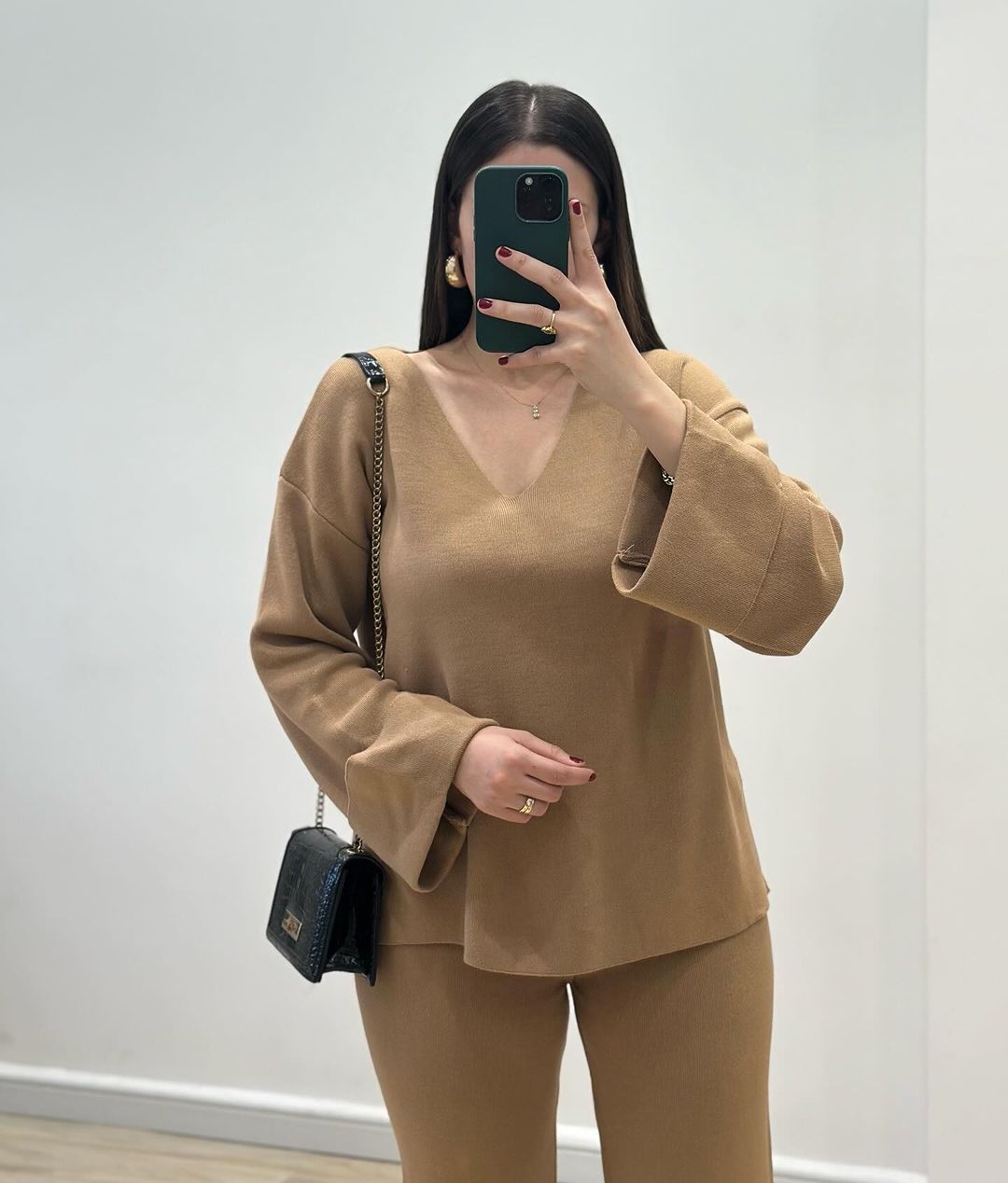 Ensemble Col V en Laine Douce