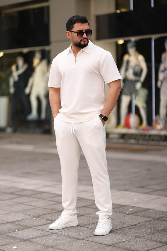 🖤 Ensemble Homme Polo blanc
